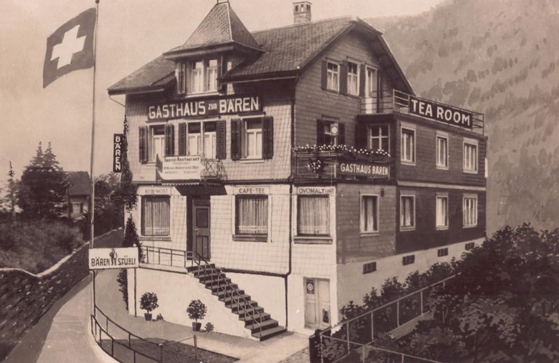 Restaurant Bären Gebäude in Goldau - Italienisches Restaurant beim Bahnhof